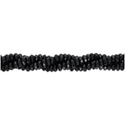 Gemstone Beads, Black Onyx, 6x4mm Rondelle, 1 Strand