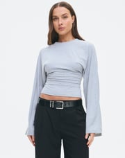 Cinched Long Sleeve Top