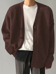 Casual Open Button Sweater