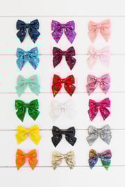 Sequin Trendy Hair Bows!