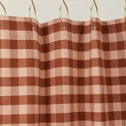 Essential Gingham Shower Curtain - Blush/Terracotta