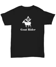 Master Mason Blue Lodge T-Shirt - Goat Rider 100%Cotton