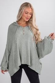 Thinking Of You Sage Hoodie