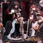 [Last Batch]【In Stock】Uwowo Genshin Impact Fanart Hutao Succubus Hutao Halloween Cosplay Costume