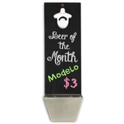 Chalkboard Wall Mounted Bottle Opener with Cap Catcher