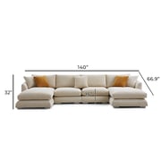 Feathers U-Sectional