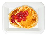 White Chocolate Strawberry Protein Pancakes