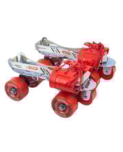 JJ Jonex Tenacity Brake Adjustable Quad Roller Skates - Red