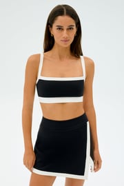 Monah Rigor Bra - Steel Blue/White