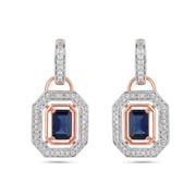 Astrid Diamond And Fancy Gemstone Dangle Earrings
