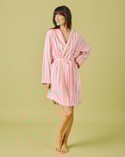 Retro Stripe Lounge Robe