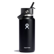 Wide Mouth Bottle with Flex Straw Cap, 32 oz