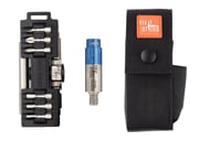 Compact Ratcheting Multi-Tool w/ Mini All-In-One Torque Driver and Belt Pouch