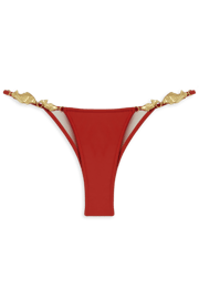 Splash Bikini Bottom // Red Coral