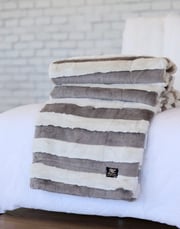 Tundra Stripe Plush Blanket