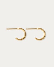 Trois Huggie Studs - 14K Gold