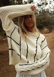 Jamie Mixed Media Sweater