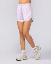 Womens 3" Basketball Shorts - Lilac Snow