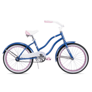 Good Vibrations Girls' Beach Cruiser, 20-Inch, Blue