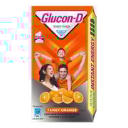 Glucon-D Instant Energy Health Drink - Tangy Orange | Tangy Orange Glucose Powder | Instant Energy & Immunity Recharge | With Vitamin C & Calcium