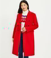 Petite Double Breasted Coat