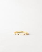 Deco White Sapphire Ring