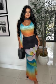 TROPICAL OASIS SKIRT SET