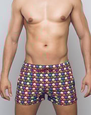 Printed Bronte Shorts - Retro Red