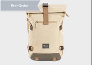 Nomad Backpack in Beige and Green