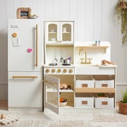 Tiny Land® Play Kitchen with Fridge - Serenity Kitchen & Fridge Set in Cream