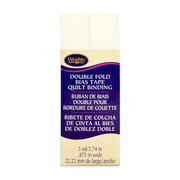 Wrights 7/8" Oyster Double Fold Bias Tape Quilt Binding - 3 Yards