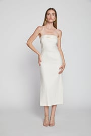 Bailey 44 Raven Linen Dress in Creme