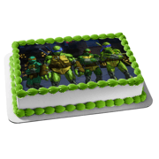 Teenage Mutant Ninja Turtles: Mutant Mayhem Leonardo Donatello Raphael and Michelangelo Edible Cake Topper Image ABPID56901