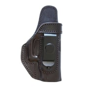 IWB Leather Gun Holster with Clip, no Thumb Break