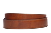 **FACTORY SECOND** 1.5" Marbled Tan Vegetable Tanned Leather Strap