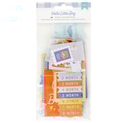 American Crafts Hello Little Boy Ephemera Die Cuts - Journaling, Gold Foil