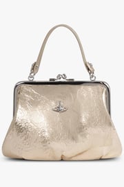 Granny Frame Metallic Purse | Gold/Silver