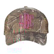 Monogrammed Camo Trucker Hat