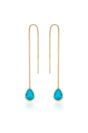 Barely There Chain and Crystal Dangle Earrings