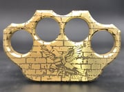 Limited Edition Milspin 3/4lb Brass Knuckle F*ck Around Find Out Solid Brass Paperweight | Graffiti