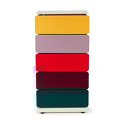 5-Drawer Pivot Cabinet - Yellow/ Red/ Green