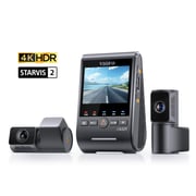 VIOFO A329T 3CH 4K 30FPS Front+2K Telephoto Camera+2K Rear Camera, Sony STARVIS 2 Sensor HDR, Support SSD Storage, Multiplex Video, Low Power Impact Detection, Hybrid Parking Recording