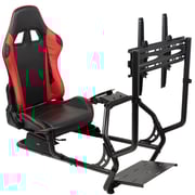 Racing Simulator Cockpit with TV Mount