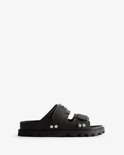 Unisex Vegan Synthetic Logo Sandal
