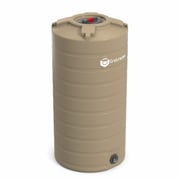 150 Gallon Plastic Vertical First Flush Water Storage Tank in Beige