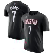 Men's Houston Rockets Kevin Durant Jordan Brand Black Statement Edition Name & Number T-Shirt