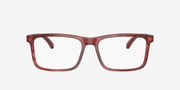 Glasses Direct ™ - EA3227 - Pillow Shiny Bordeaux & Top Smoke Frame Glasses For Men