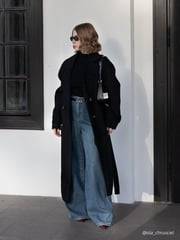 Cashmere And Wool Unisex Wrap Coat