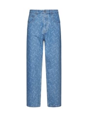 Bally Logo Patch Mid Rise Jeans