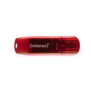 Intenso Rainbow Line USB flash drive 128 GB USB Type-A 2.0 Red, Transparent